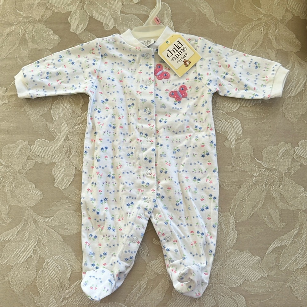 Carter’s Sleep & Play Girls Size 0-3 months Pink Butterfly